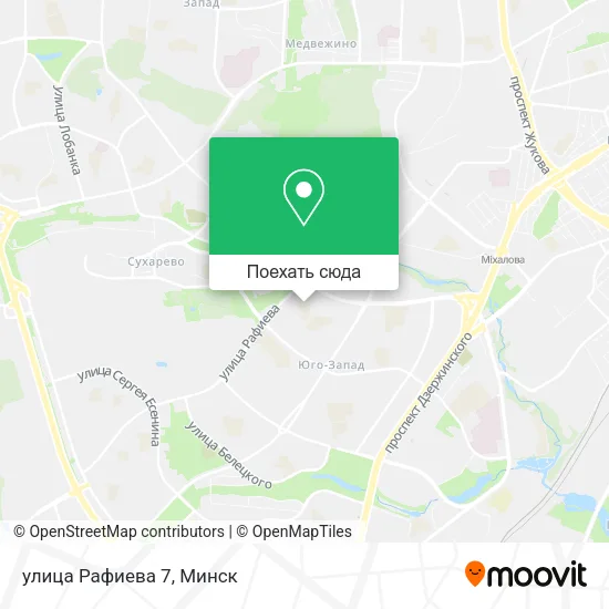 Карта улица Рафиева 7