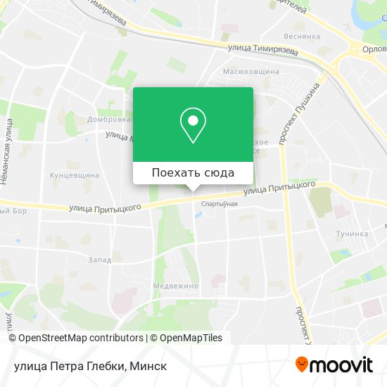 Карта улица Петра Глебки