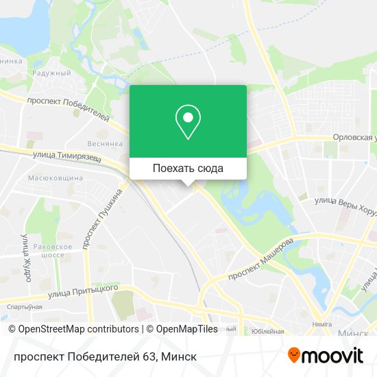 Карта проспект Победителей 63