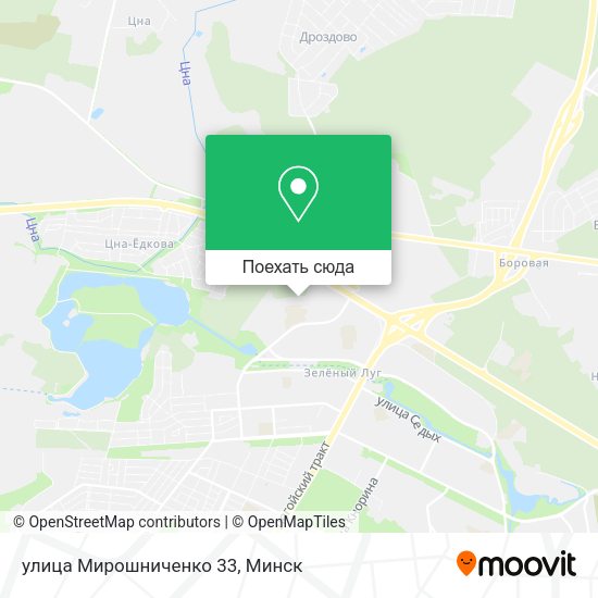 Карта улица Мирошниченко 33