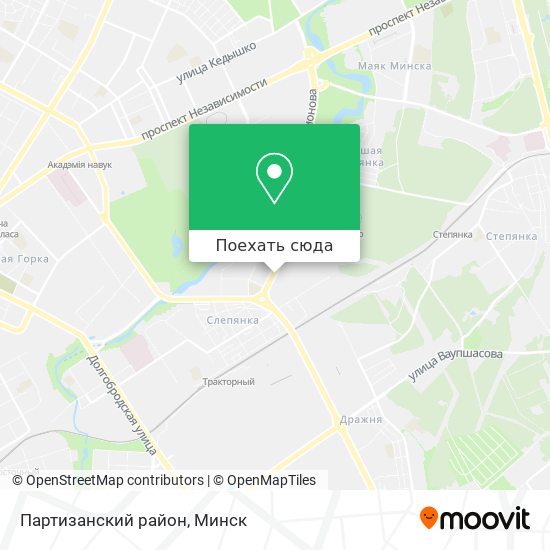 Карта Партизанский район