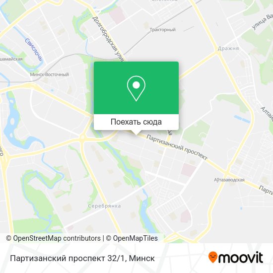 Карта Партизанский проспект 32/1