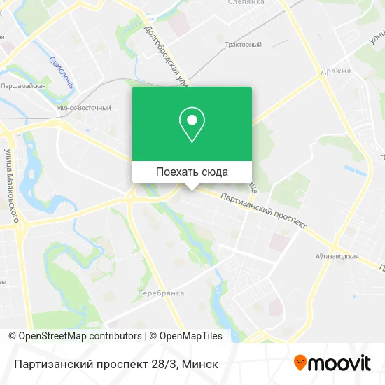 Карта Партизанский проспект 28/3