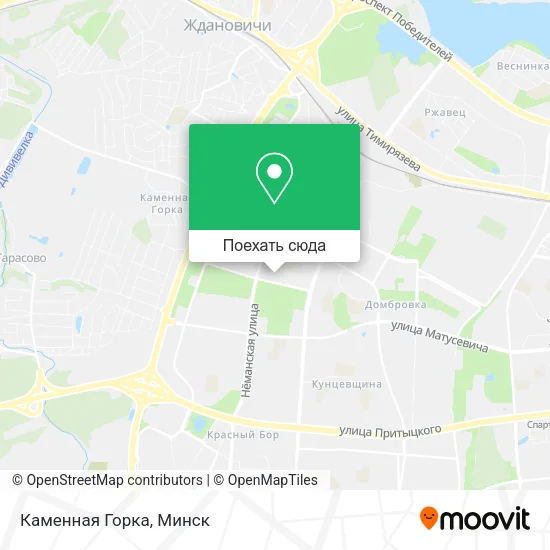 Карта Каменная Горка