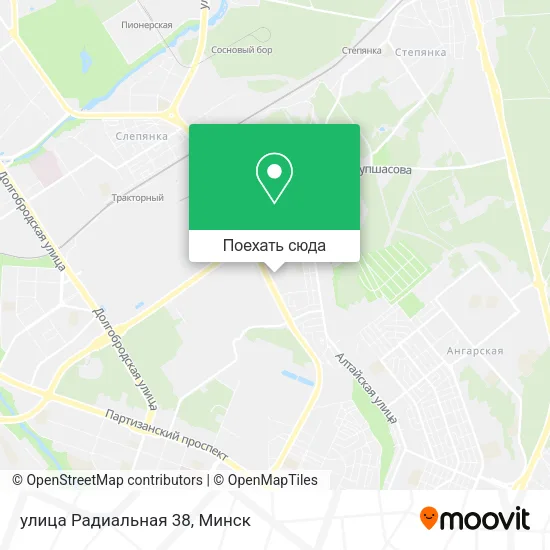 Карта улица Радиальная 38