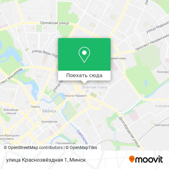 Карта улица Краснозвёздная 1