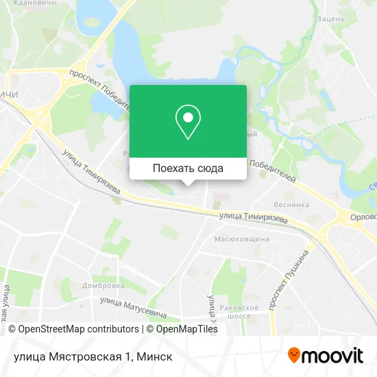 Карта улица Мястровская 1