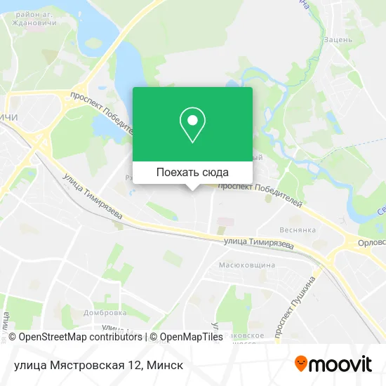 Карта улица Мястровская 12