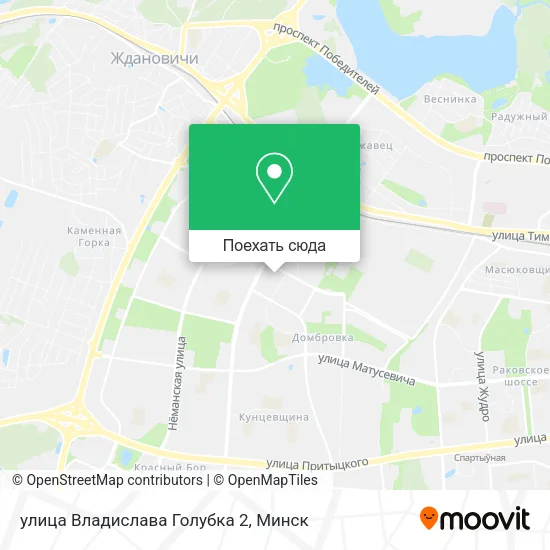 Карта улица Владислава Голубка 2