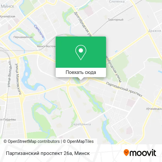 Карта Партизанский проспект 26а