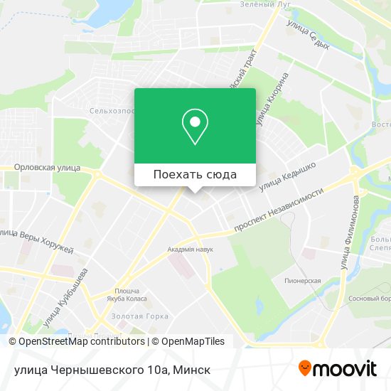 Карта улица Чернышевского 10а