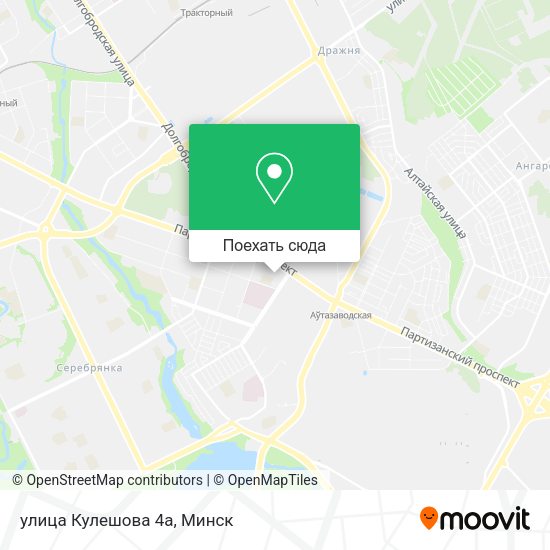 Карта улица Кулешова 4а