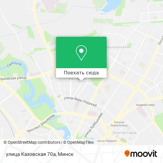 Карта улица Каховская 70а