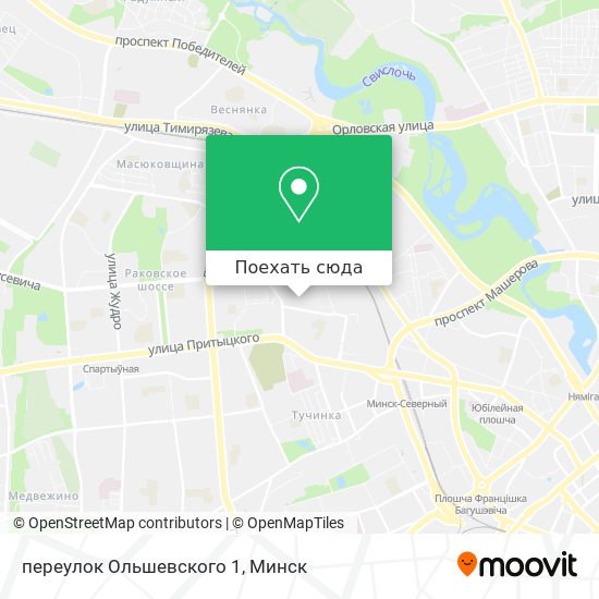Карта переулок Ольшевского 1