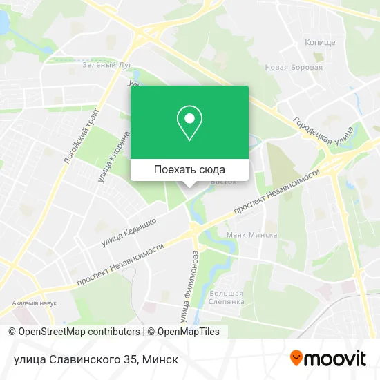 Карта улица Славинского 35