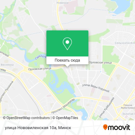 Карта улица Нововиленская 10а
