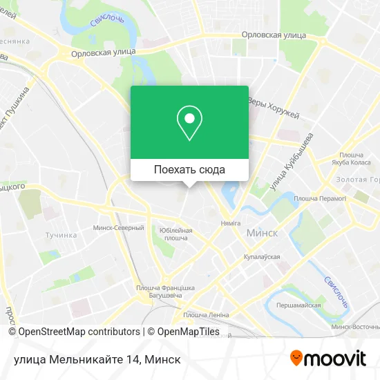 Карта улица Мельникайте 14