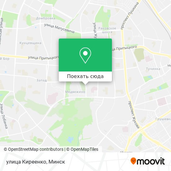 Карта улица Киреенко