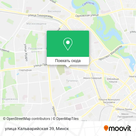 Карта улица Кальварийская 39
