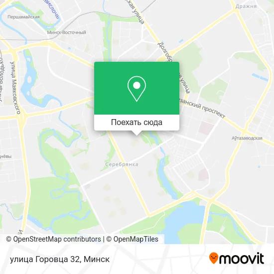 Карта улица Горовца 32