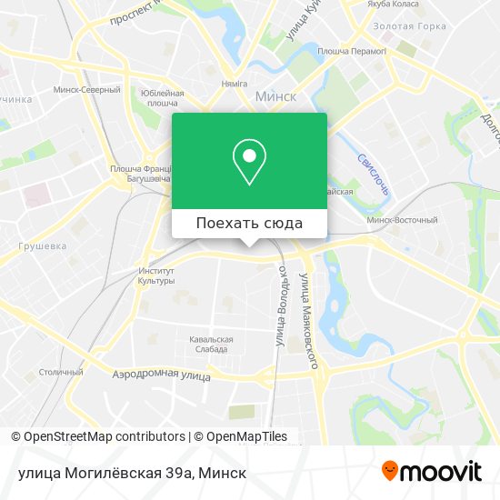 Карта улица Могилёвская 39а