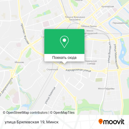 Карта улица Брилевская 19