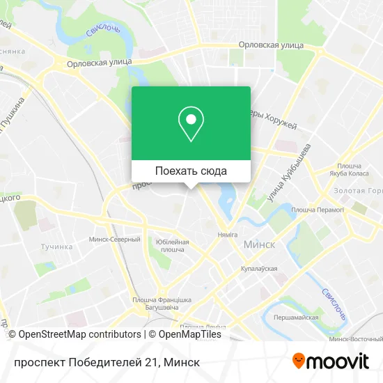 Карта проспект Победителей 21