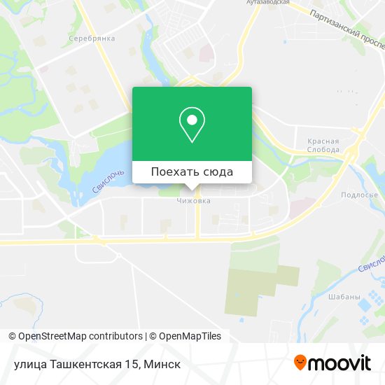 Карта улица Ташкентская 15