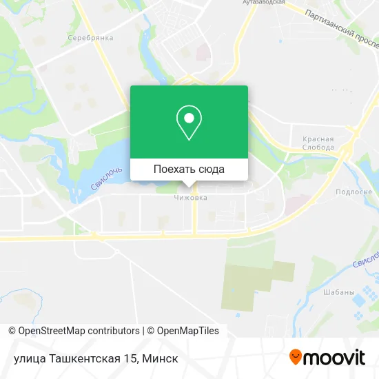 Карта улица Ташкентская 15