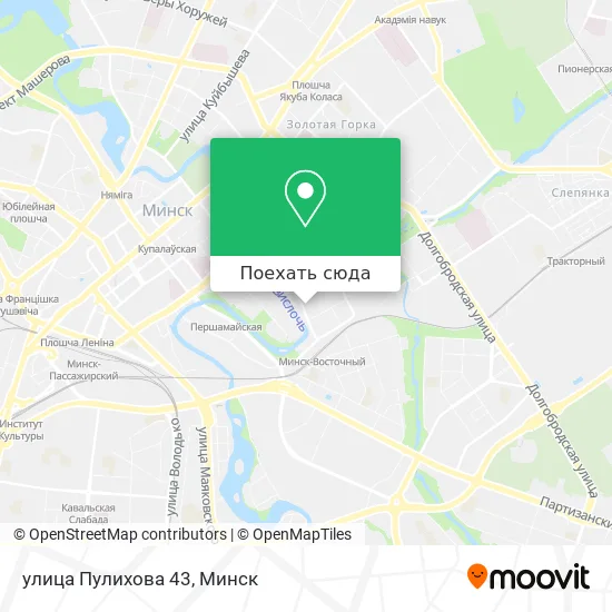 Карта улица Пулихова 43