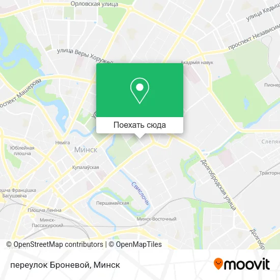 Карта переулок Броневой