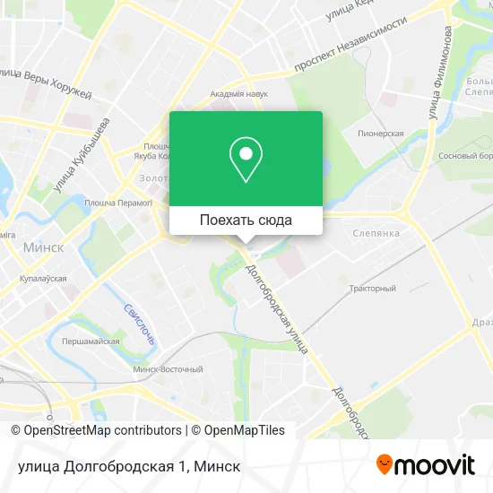 Карта улица Долгобродская 1