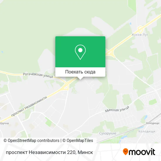 Карта проспект Независимости 220