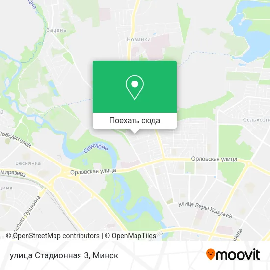 Карта улица Стадионная 3