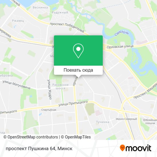 Карта проспект Пушкина 64