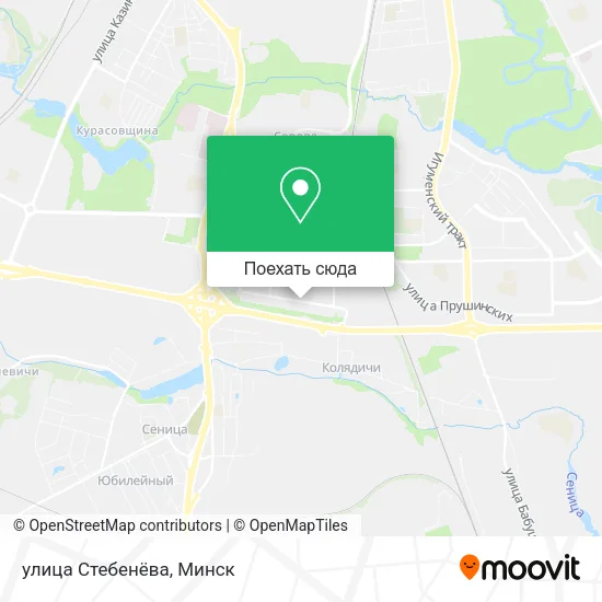 Карта улица Стебенёва