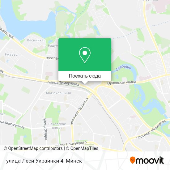 Карта улица Леси Украинки 4