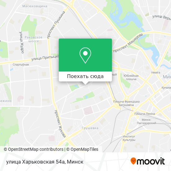 Карта улица Харьковская 54а