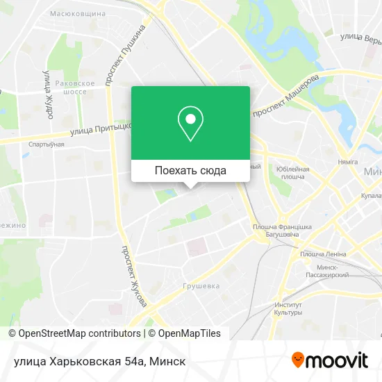 Карта улица Харьковская 54а