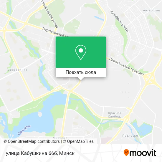 Карта улица Кабушкина 66б