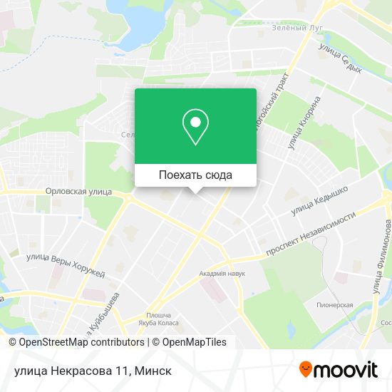 Карта улица Некрасова 11