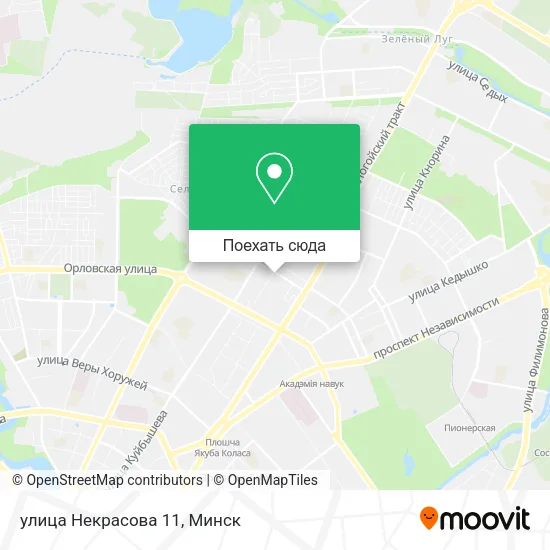 Карта улица Некрасова 11