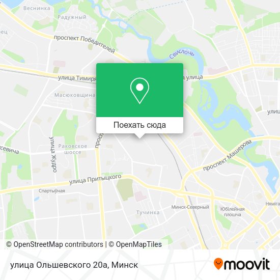 Карта улица Ольшевского 20а