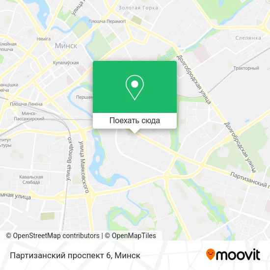 Карта Партизанский проспект 6
