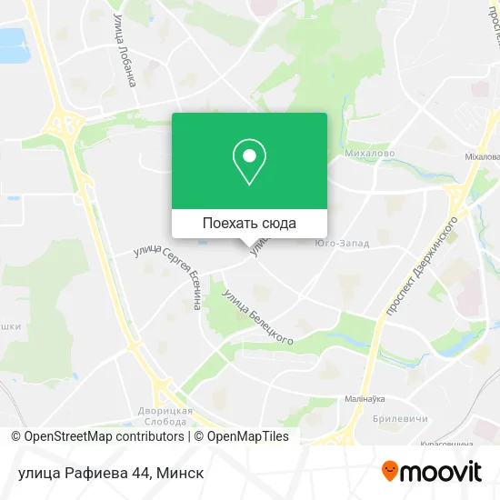 Карта улица Рафиева 44