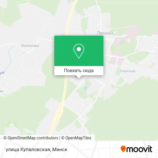Карта улица Купаловская
