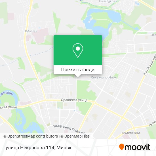 Карта улица Некрасова 114