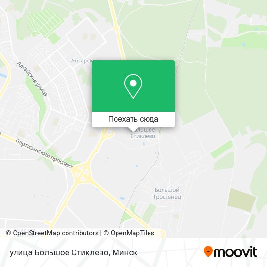 Карта улица Большое Стиклево