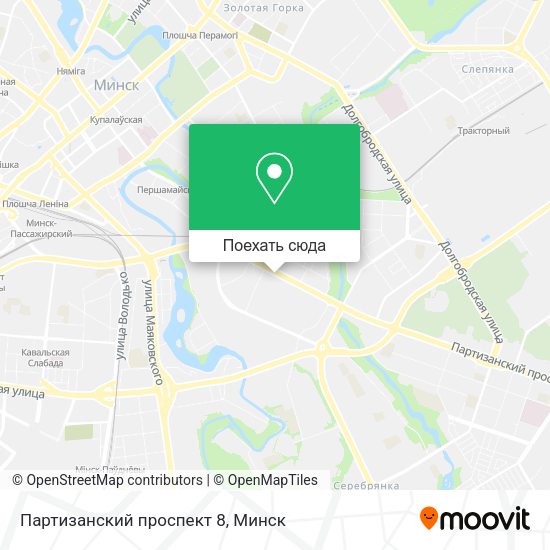 Карта Партизанский проспект 8