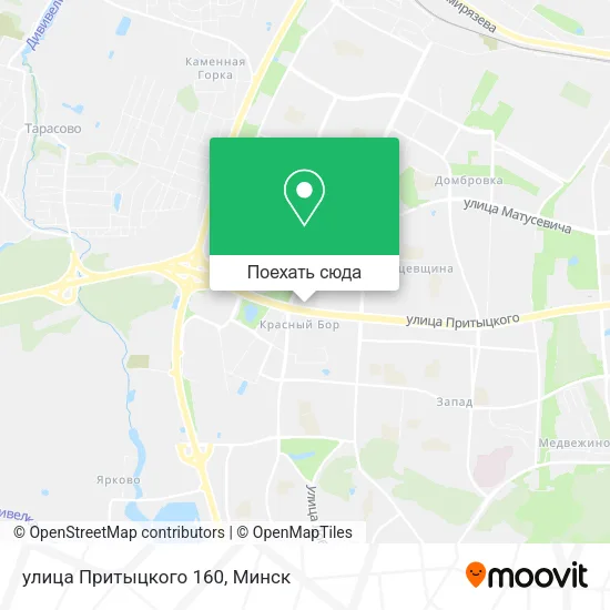 Карта улица Притыцкого 160